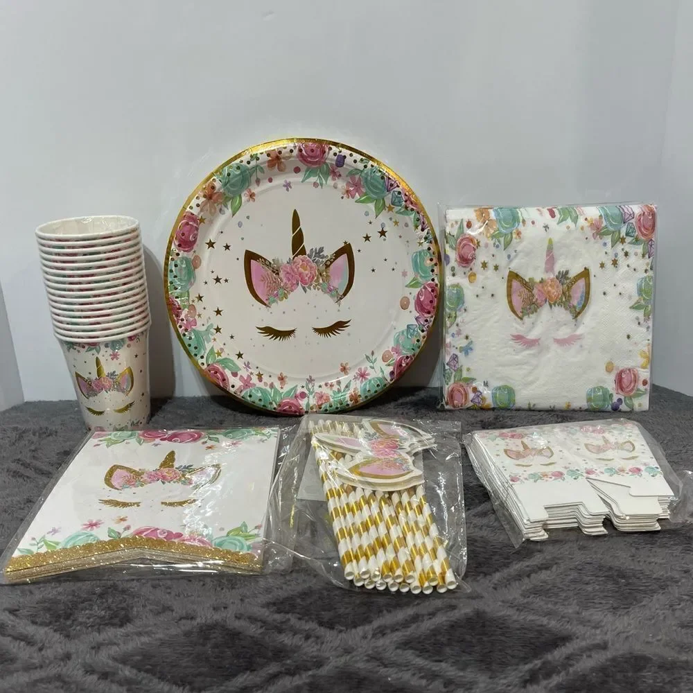 Unicorn Party Decorations set of 81 NWT